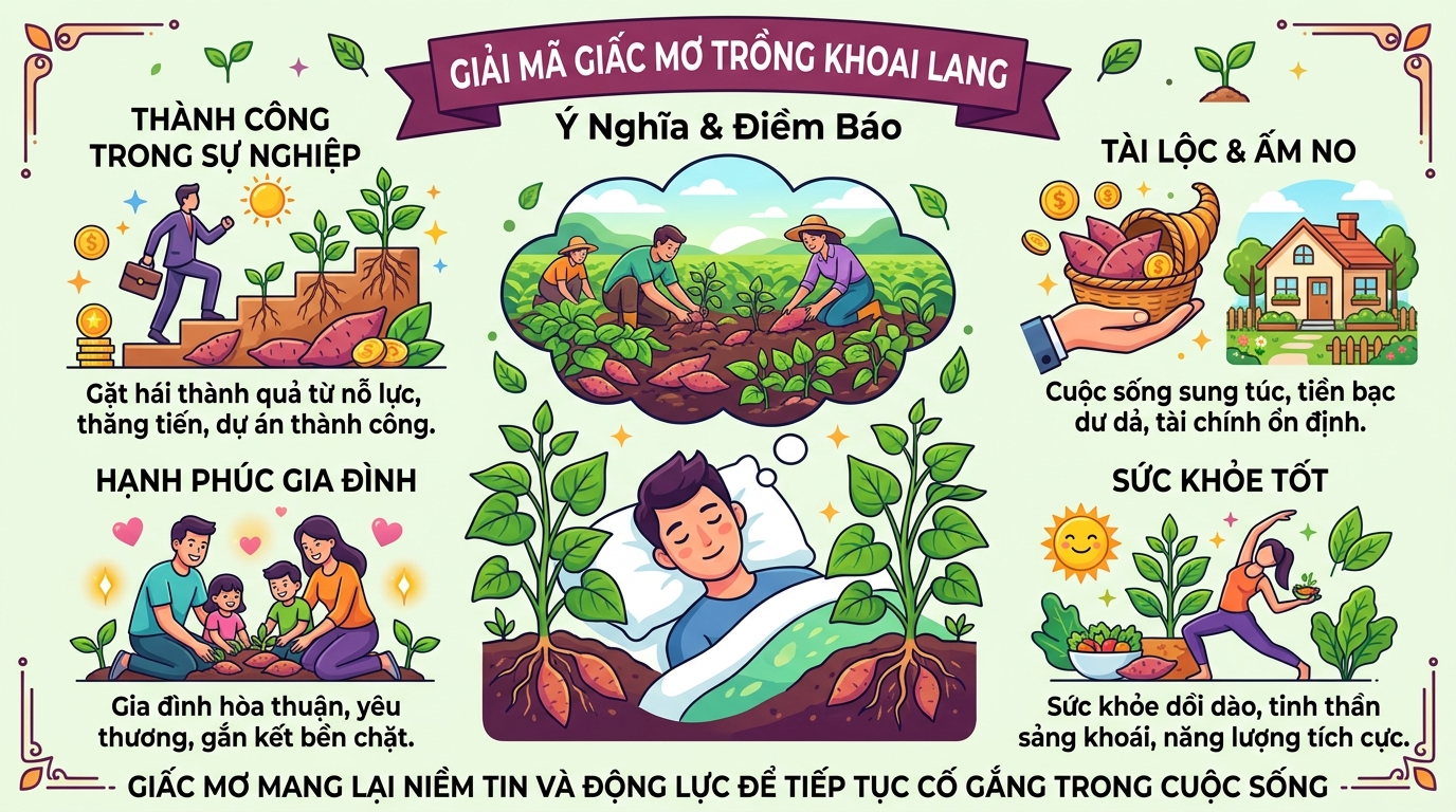 Ý nghĩa giấc mơ trồng khoai lang
