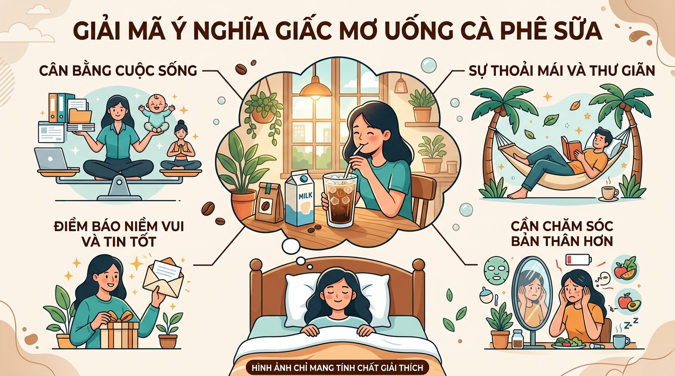 Giải mã nằm mơ thấy uống cà phê sữa là điềm báo gì