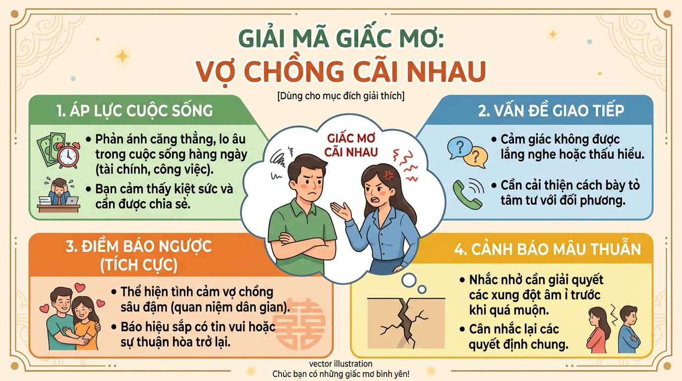 Giải mã nằm mơ thấy hai vợ chồng cãi nhau