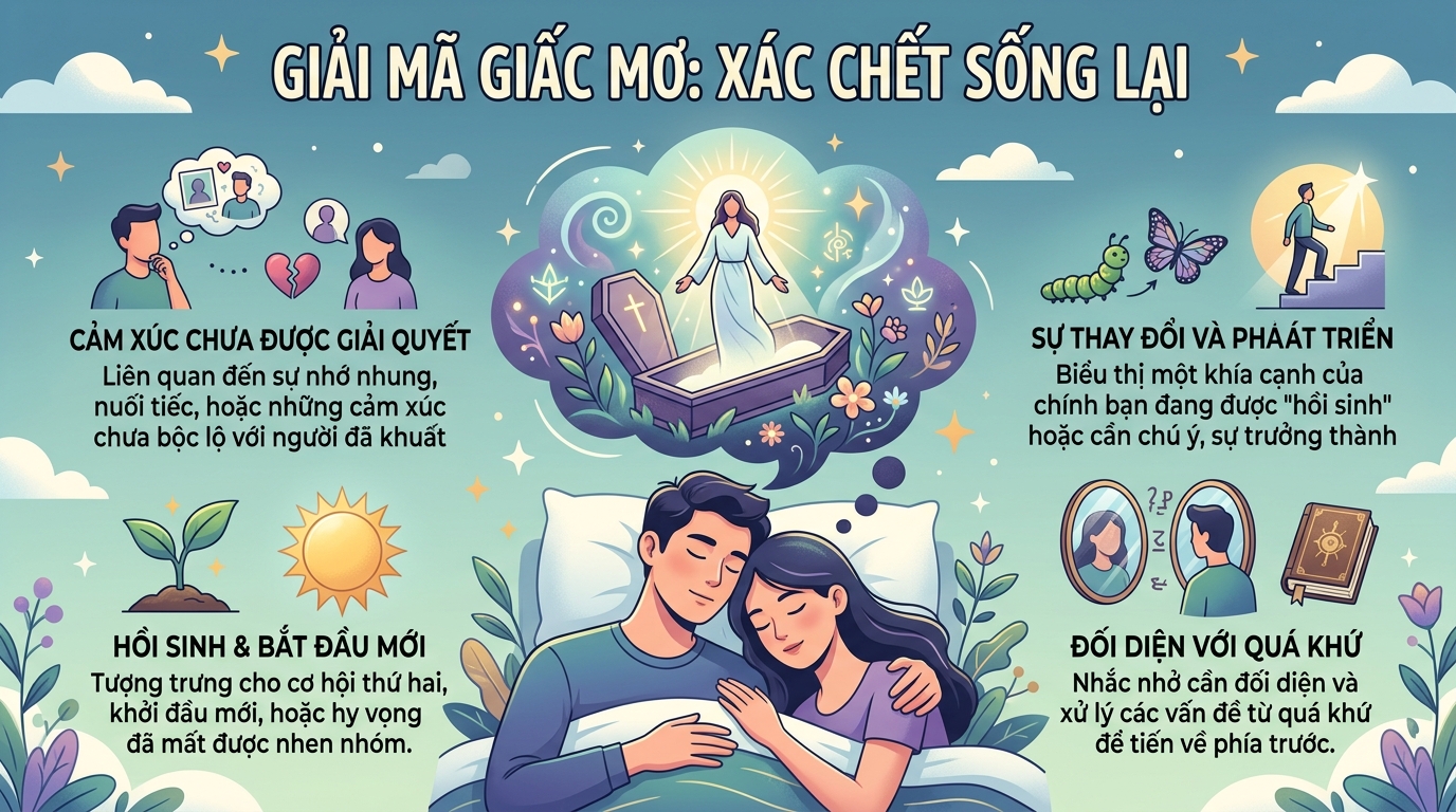 Giải mã nằm mơ thấy xác chết sống lại, sống dậy bật dậy