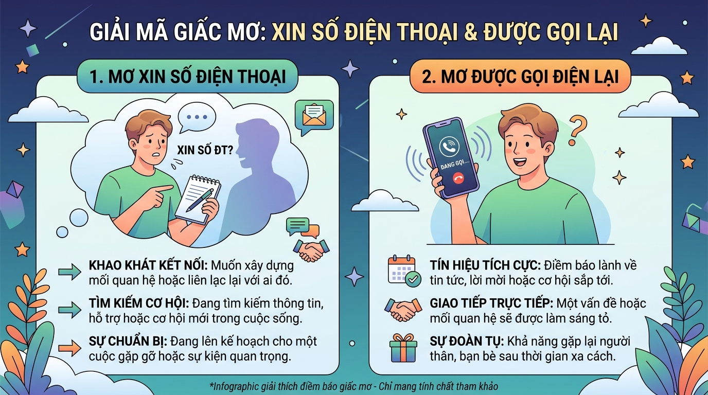 Ý nghĩa giấc mơ thấy xin số điện thoại có người gọi điện