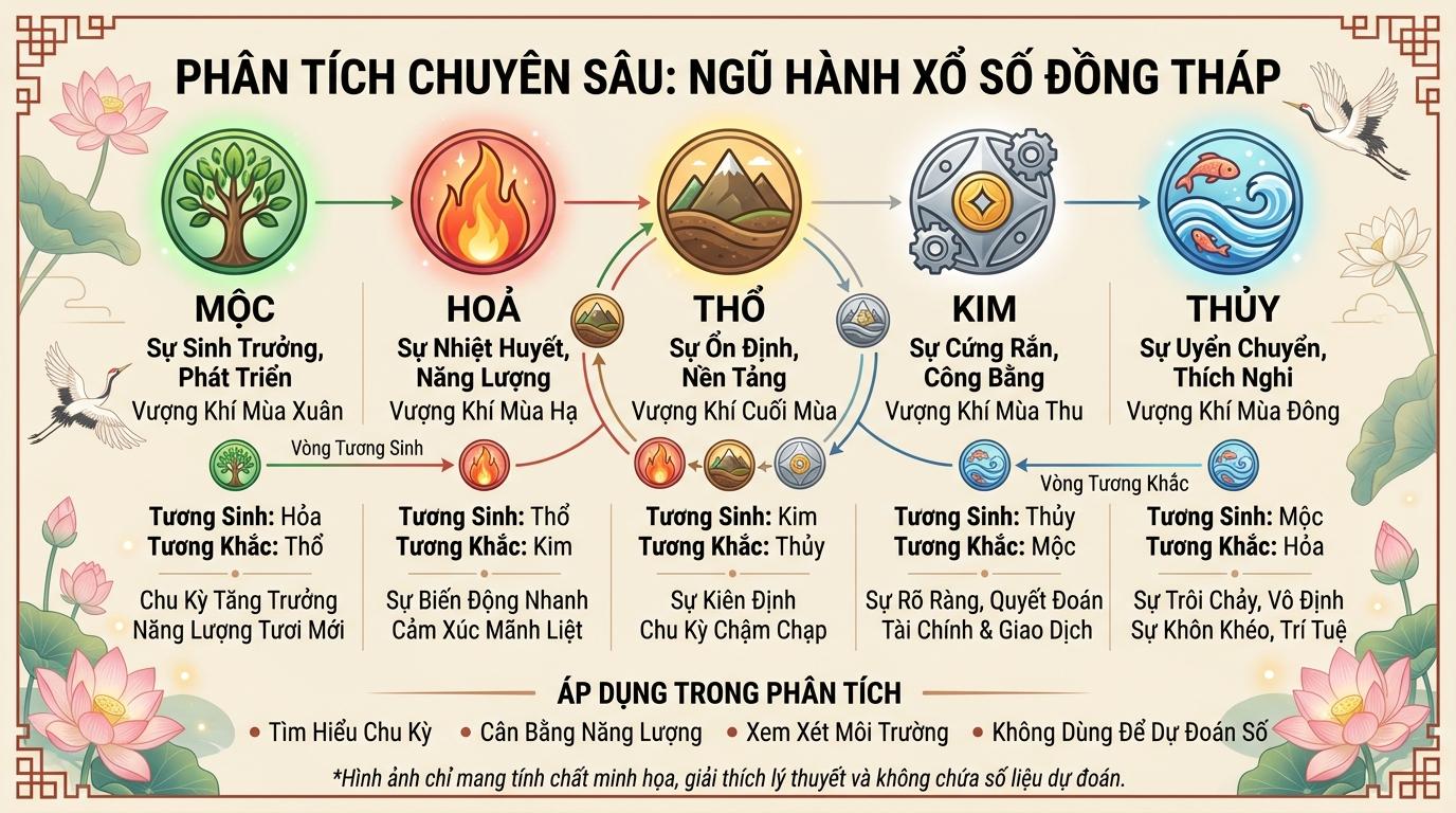 Giao diện hiển thị hai phân vùng. Bên trái là một hình tròn lớn được chia thành các phân mảnh màu sắc khác nhau, mỗi mảng chứa một ký tự. Bên phải là một đồ thị dạng đường nét liền kéo dài từ trái sang phải với góc chếch hướng lên trên.