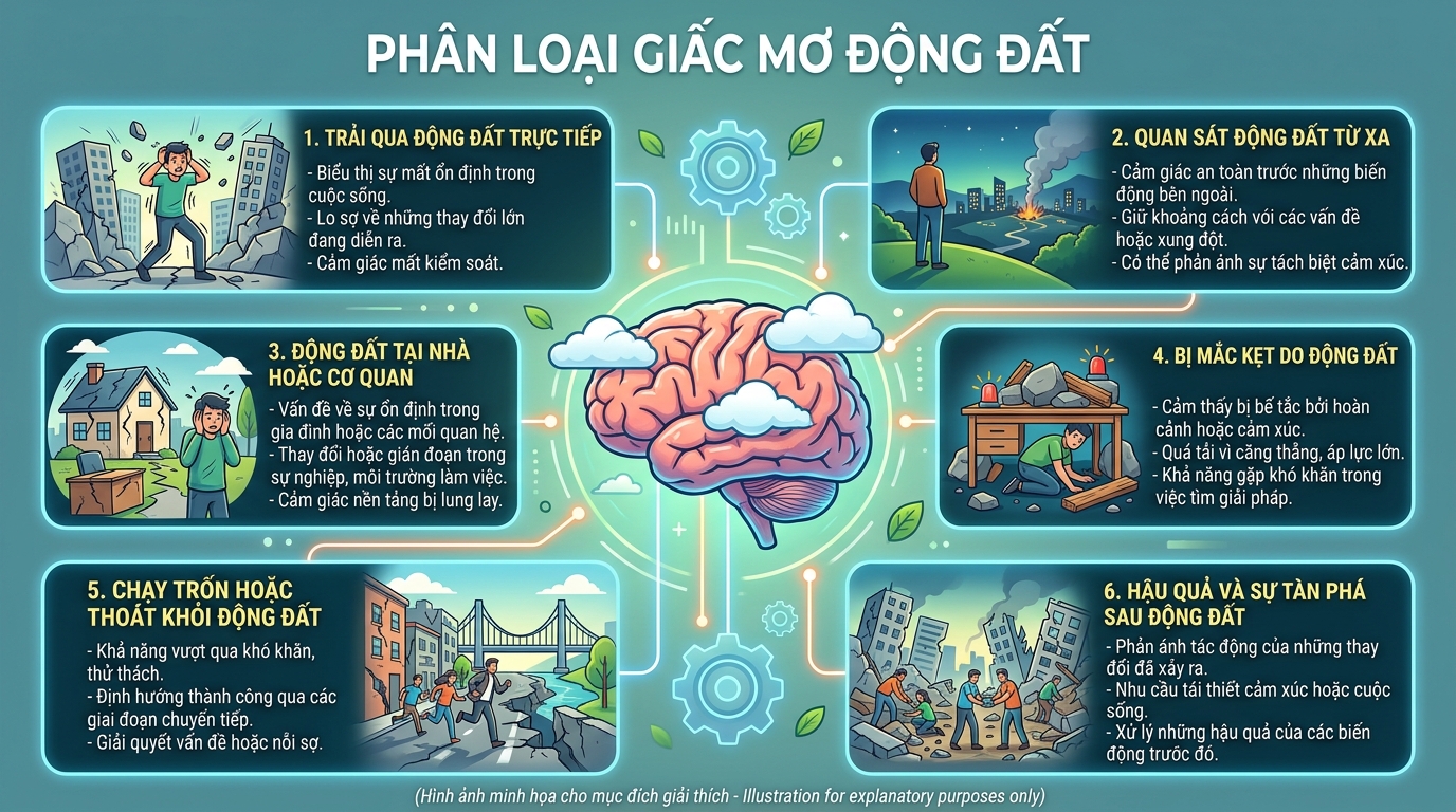 Phân loại giấc mơ động đất