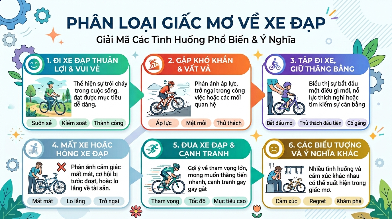 Phân loại giấc mơ xe đạp