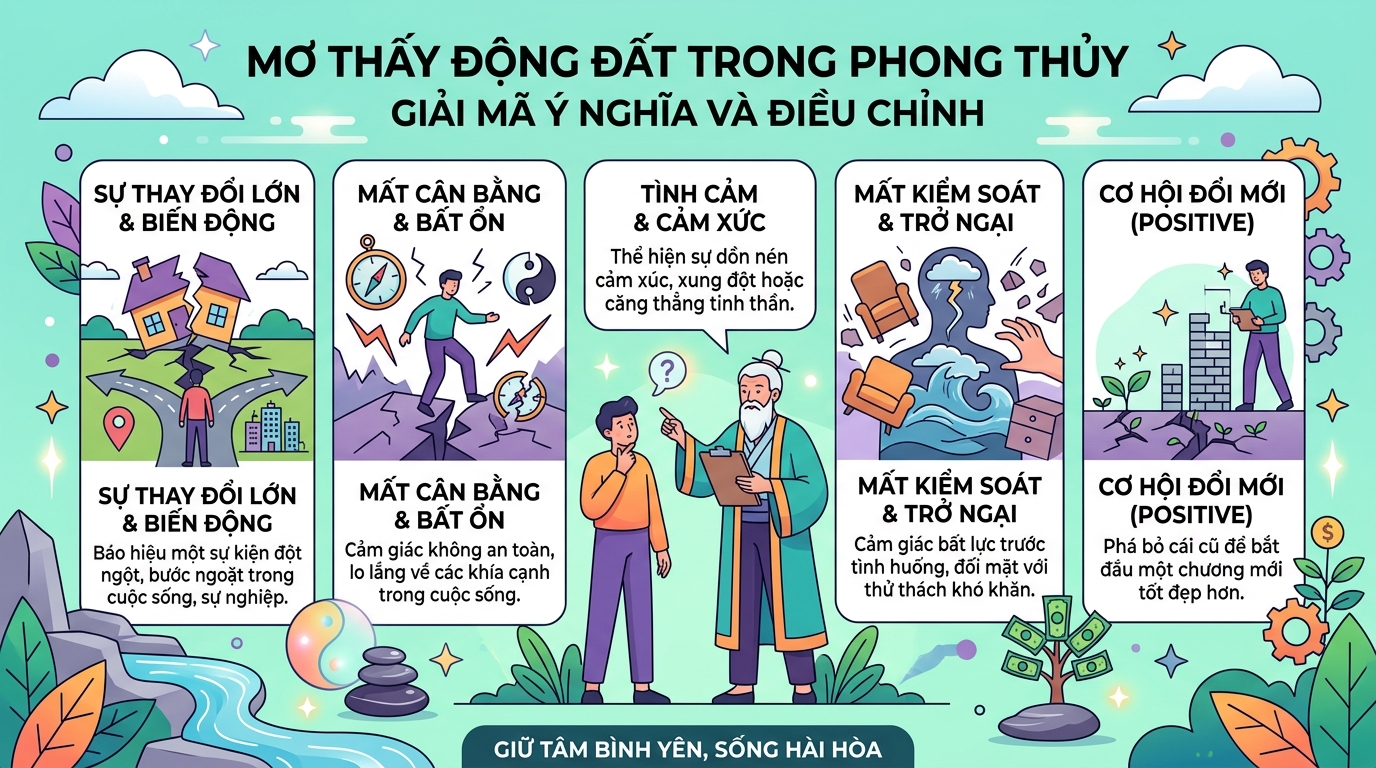 Ý nghĩa giấc mơ thấy động đất trong phong thủy