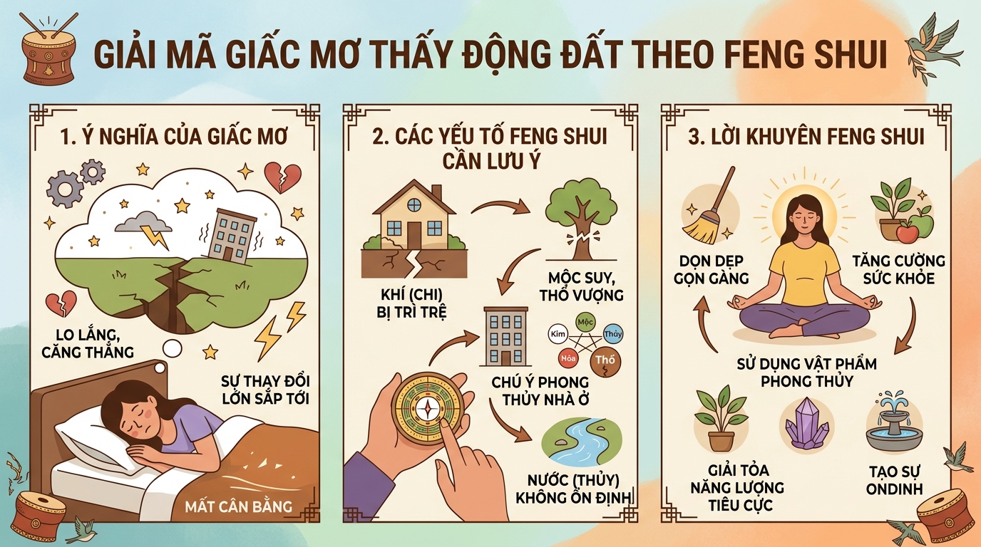 Phong thủy giấc mơ động đất