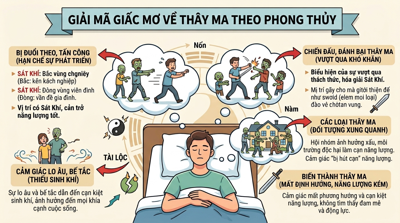 Phong thủy giải mã giấc mơ thấy xác sống zombie