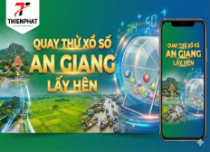 Người dùng thực hiện quay thử xổ số An Giang trên điện thoại để lấy hên