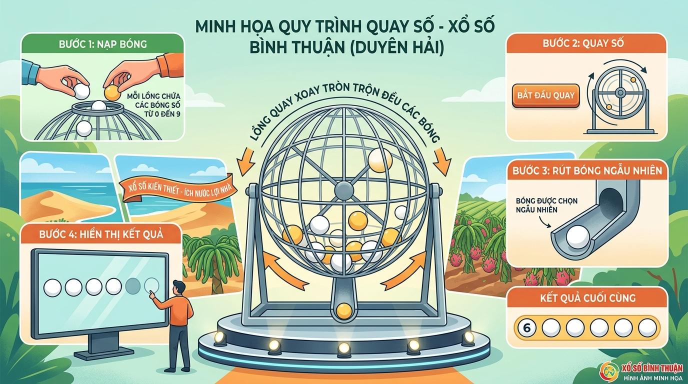 Phân tích số liệu và quay thử xổ số đài Bình Thuận