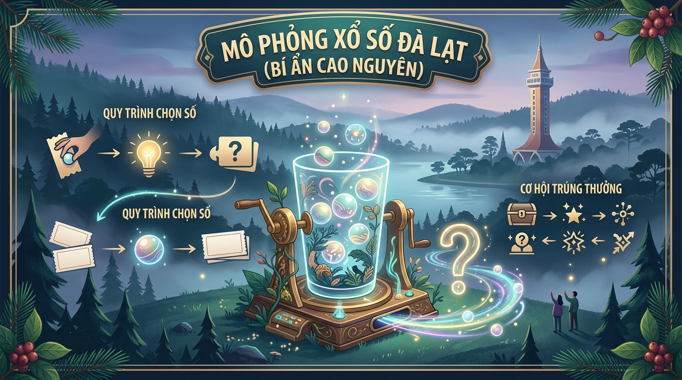 Phân tích số liệu và quay thử xổ số đài Đà Lạt