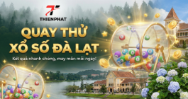 Giao diện quay thử xổ số Đà Lạt trên máy tính và điện thoại