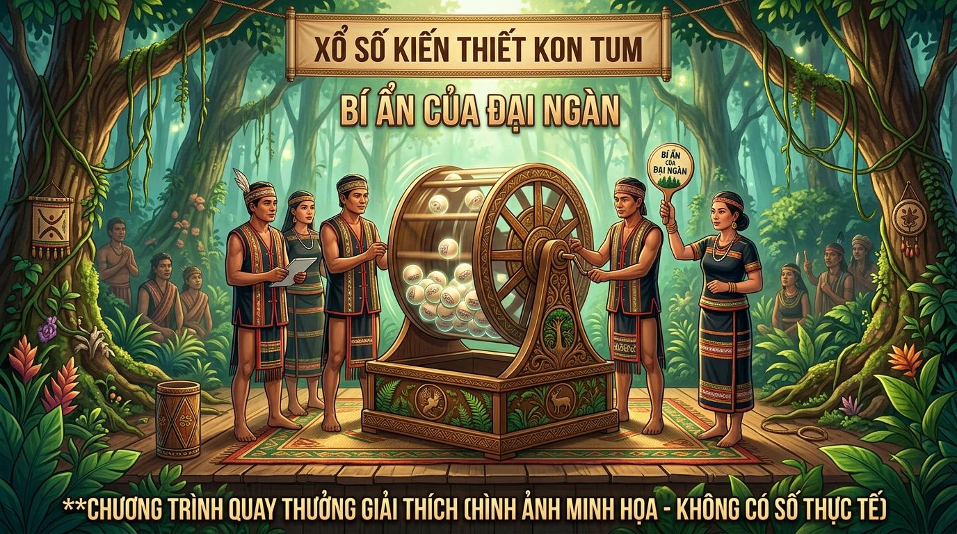 Mô phỏng bảng kết quả đài Kon Tum với hệ thống bắt giải đột phá