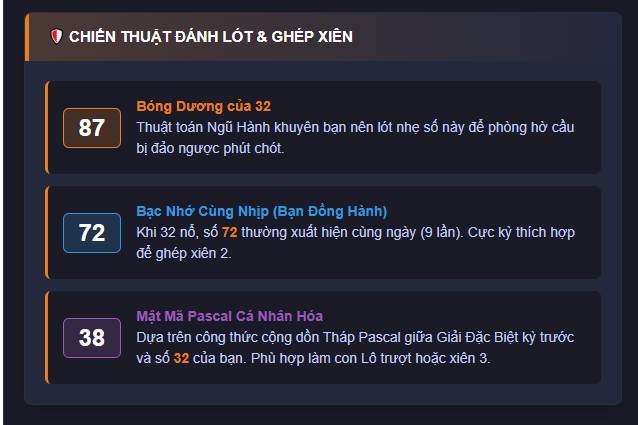 Đề xuất chiến thuật đánh lót và ghép xiên đài Gia Lai