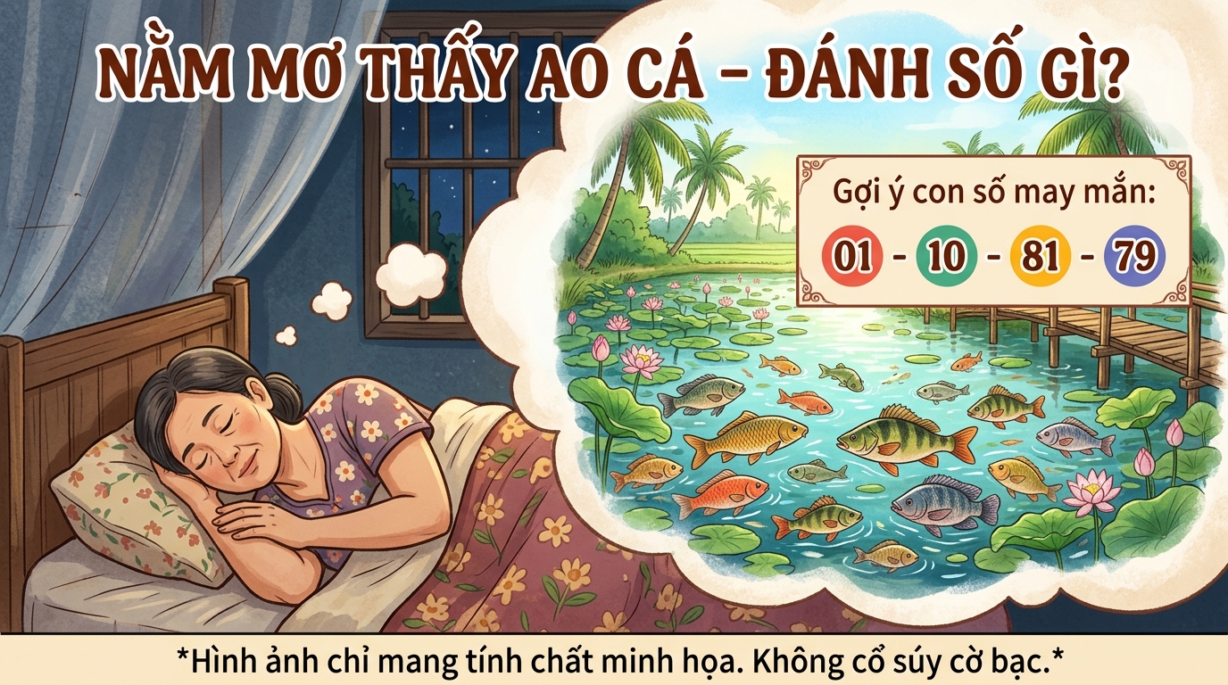 Nằm mơ thấy ao nước có nhiều cá đánh con gì