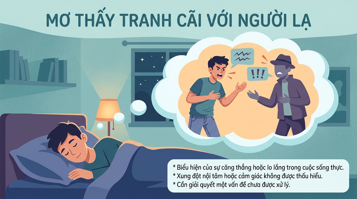 Mơ cãi nhau với người lạ sếp đồng nghiệp đánh con gì