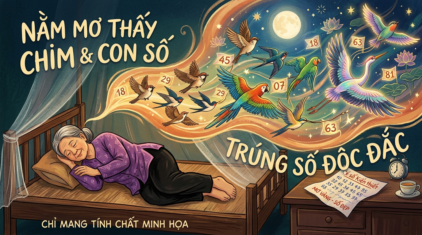 Nằm mơ thấy chim đánh số mấy trúng lớn