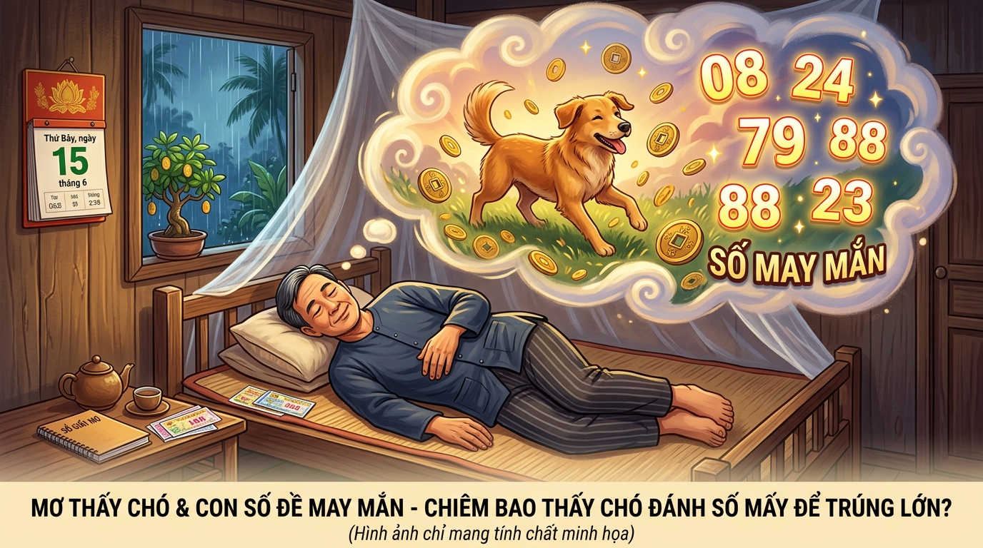 Nằm mơ thấy chó đánh số mấy trúng lớn