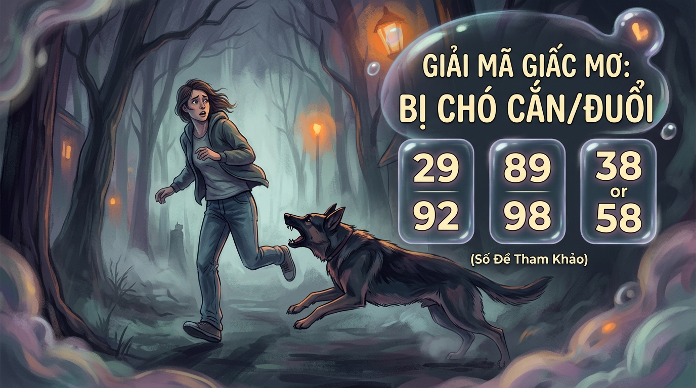 Mơ thấy bị chó cắn, chó rượt đuổi đánh số mấy
