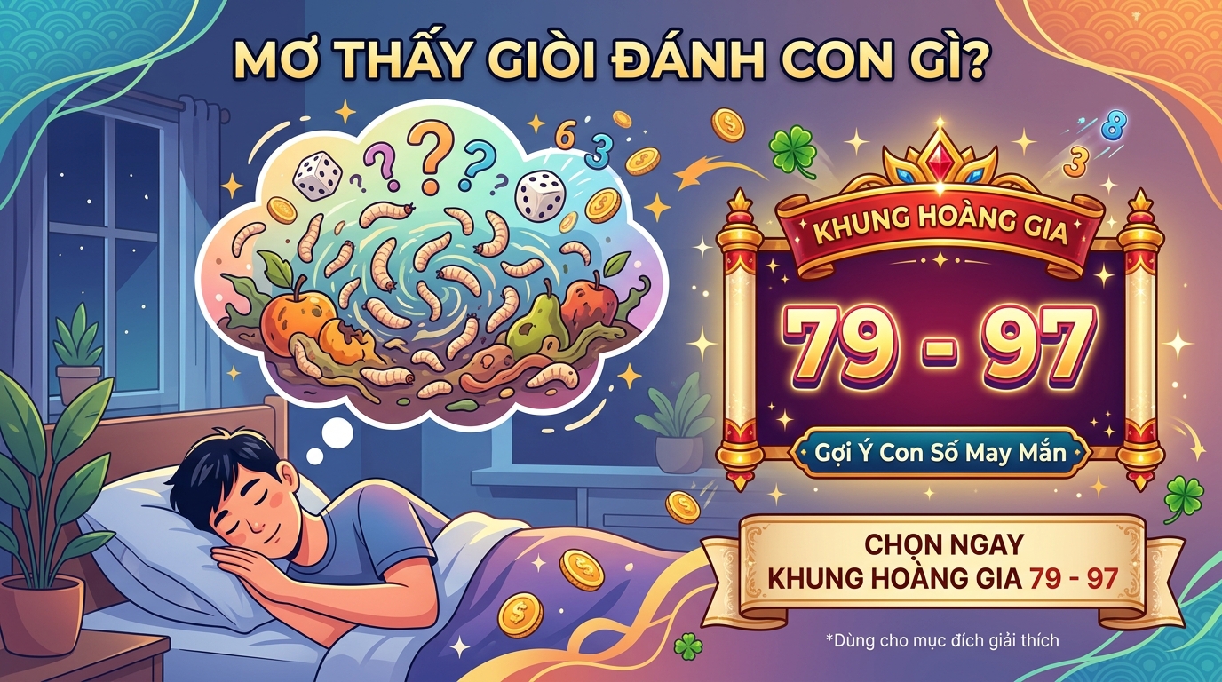 Nằm mơ thấy con dòi chung chung đánh con gì chốt ngay bộ khung vương giả 79 - 97