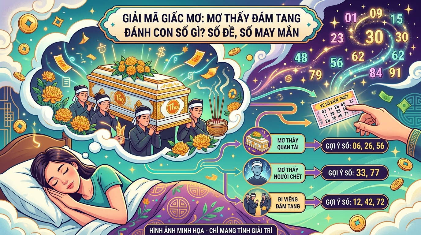 Nằm mơ thấy đám tang đánh con gì, đám ma đánh số mấy