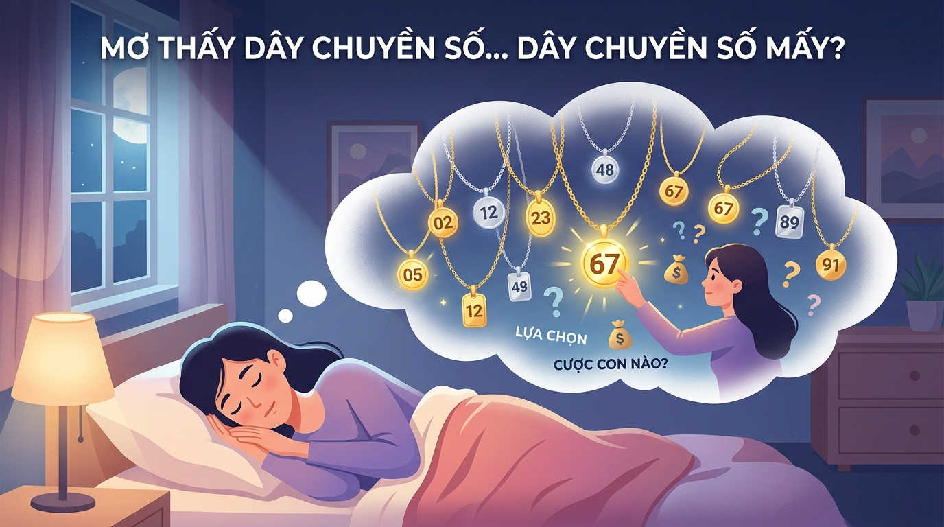 Nằm mơ thấy dây chuyền đánh số gì, dây chuyền số mấy