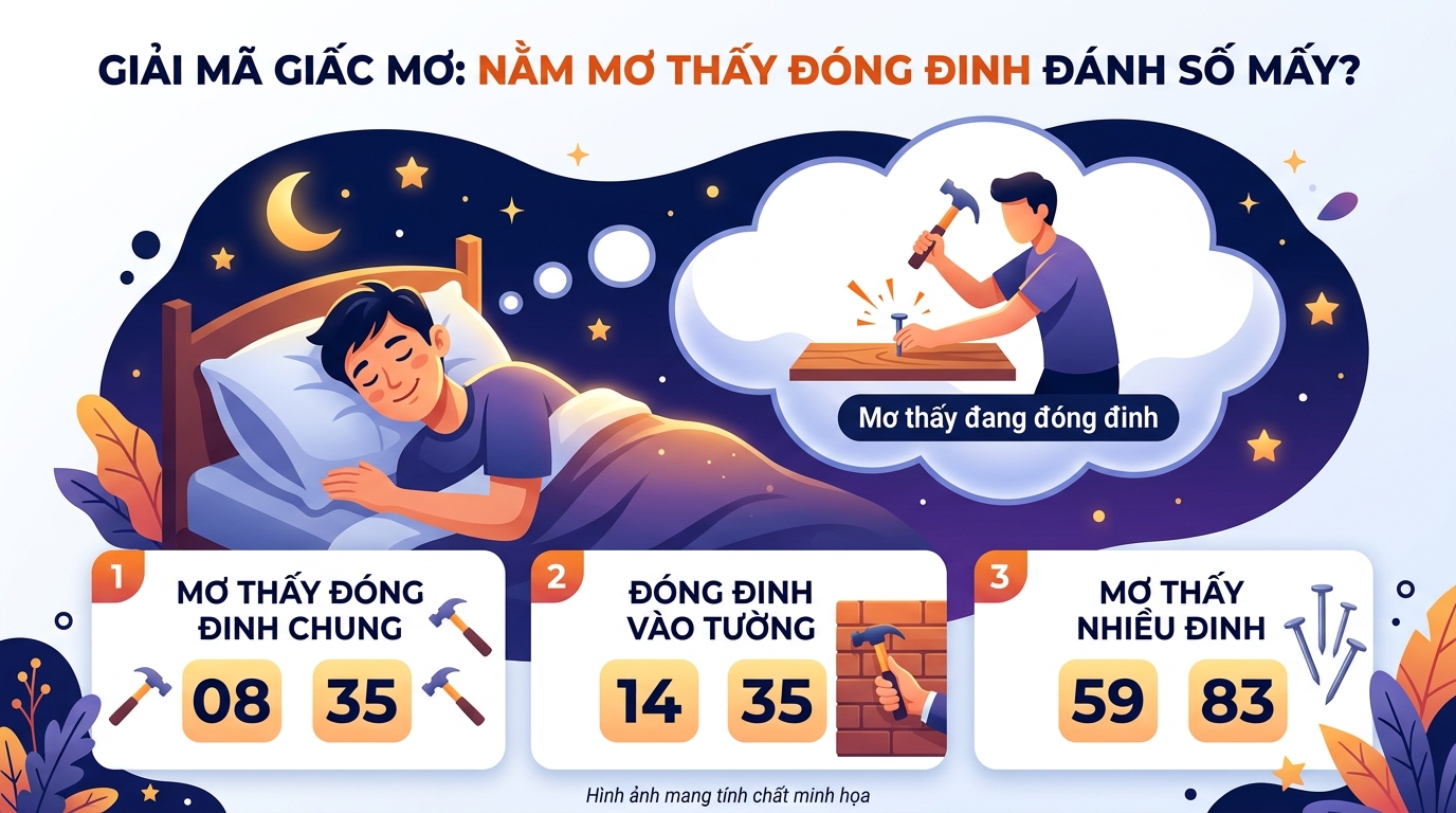 Nằm mơ thấy đóng đinh đánh con gì