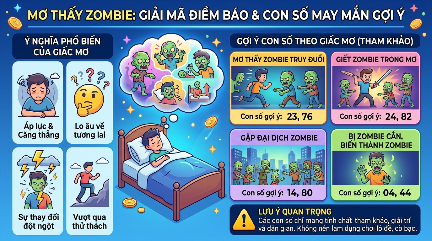 Mơ giết zombie đánh con gì, nằm mơ thấy đại dịch zombie chốt số mấy