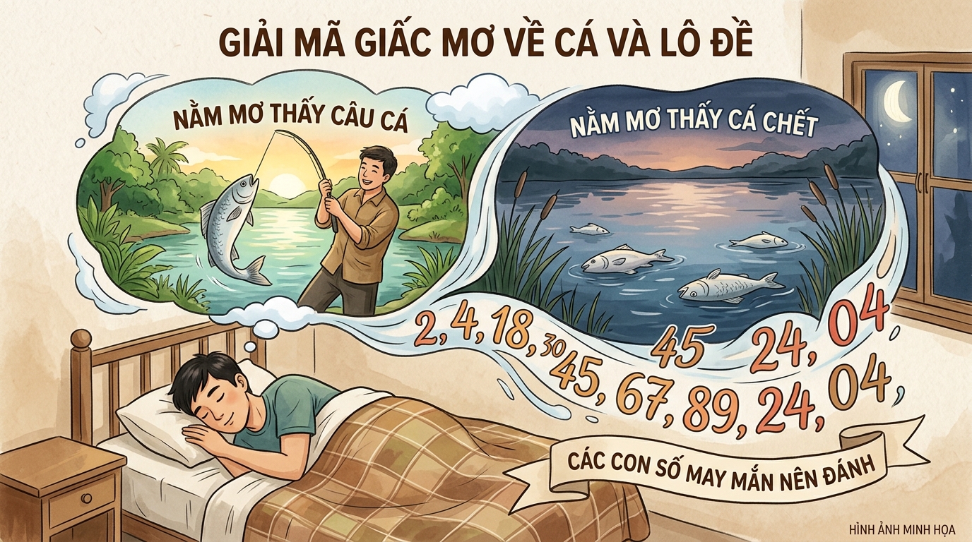 Mơ thấy bắt cá, cá chết đánh số mấy
