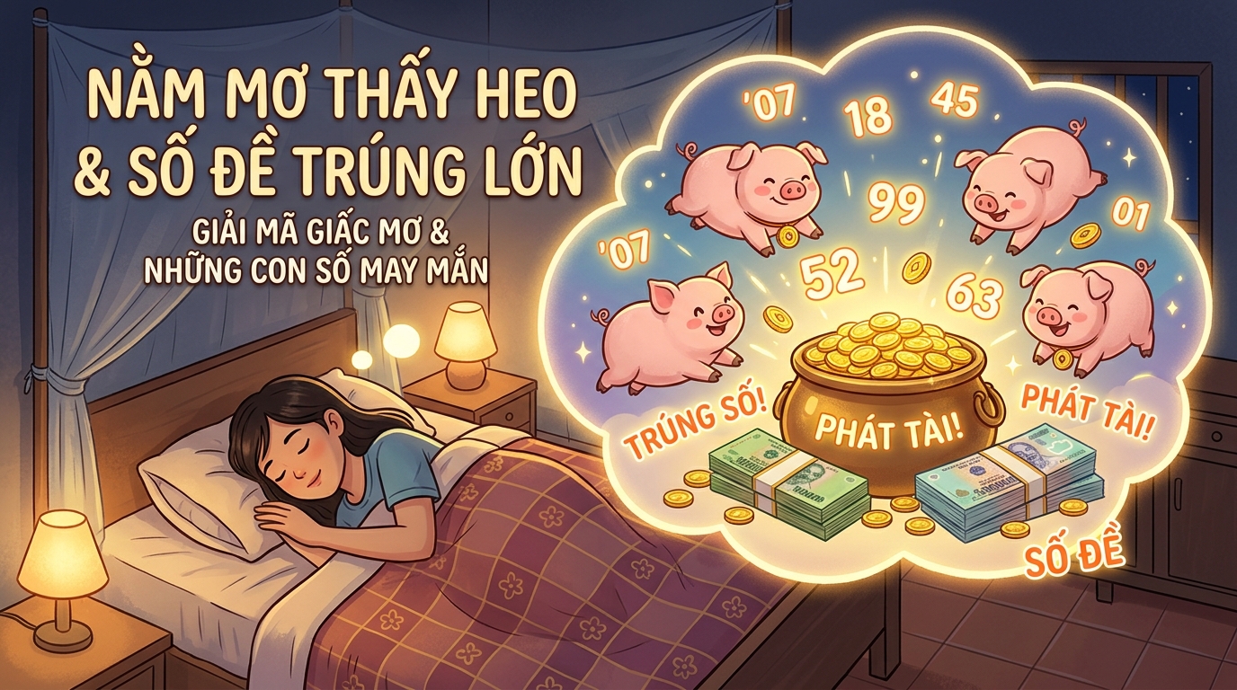 Nằm mơ thấy heo lợn đánh số mấy trúng đậm