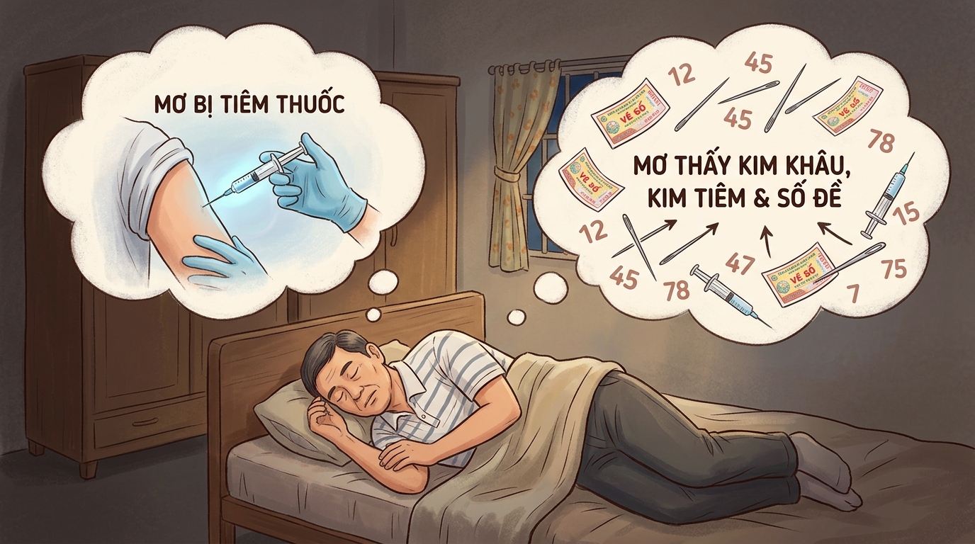 Nằm mơ thấy kim tiêm đánh con gì, nằm mơ bị tiêm chích số mấy