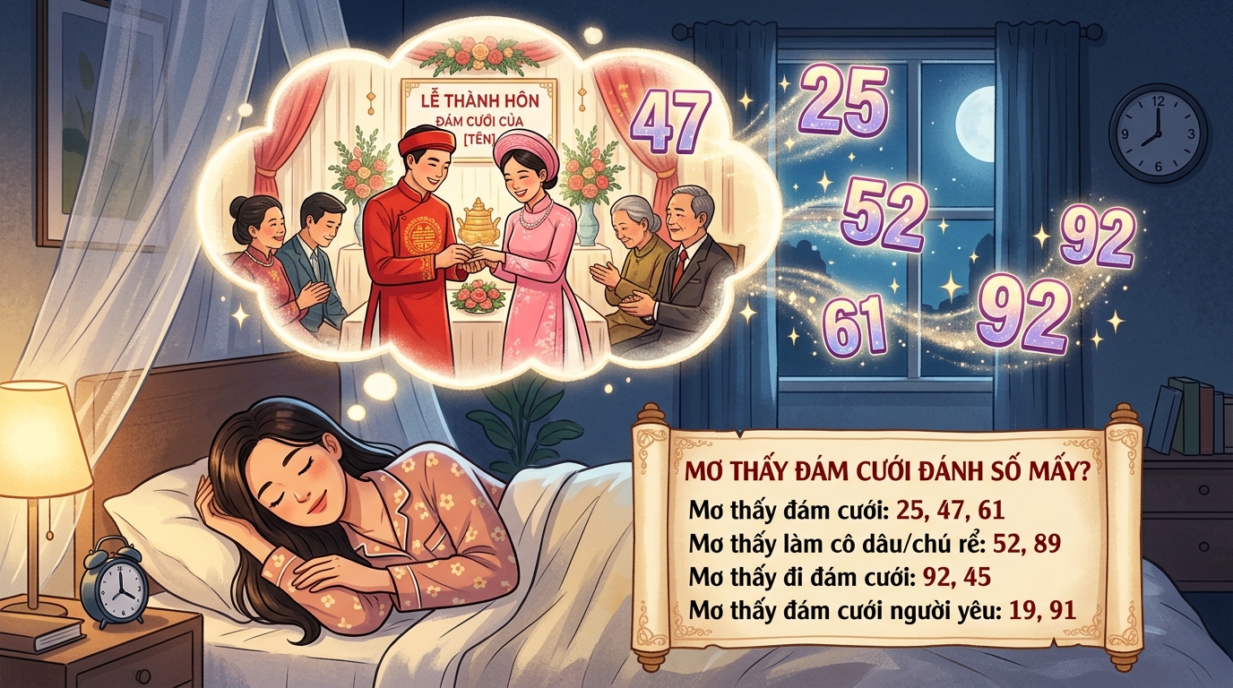 Nằm mơ thấy lấy chồng đánh con gì, nằm mơ thấy lấy chồng số mấy