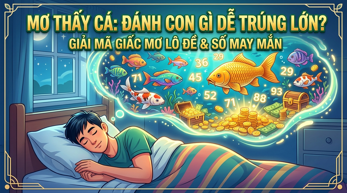 Nằm mơ thấy cá đánh số mấy, đánh con gì trúng đậm