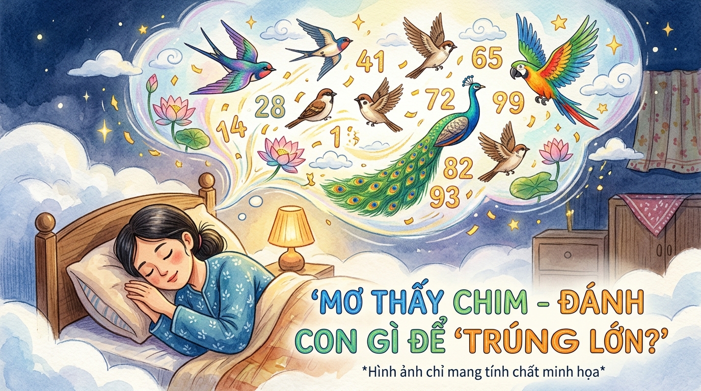 Nằm mơ thấy chim đánh số mấy, đánh con gì trúng lớn