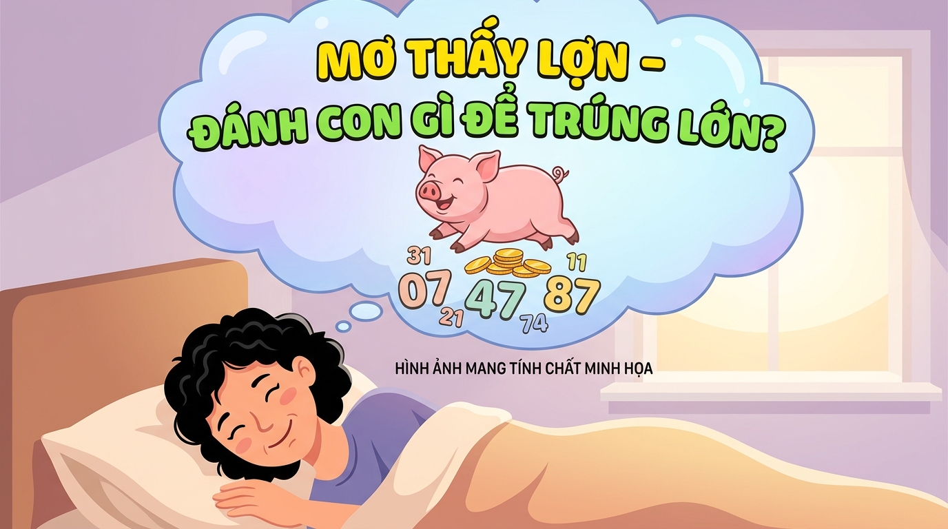 Nằm mơ thấy heo đánh số mấy, đánh con gì trúng lớn