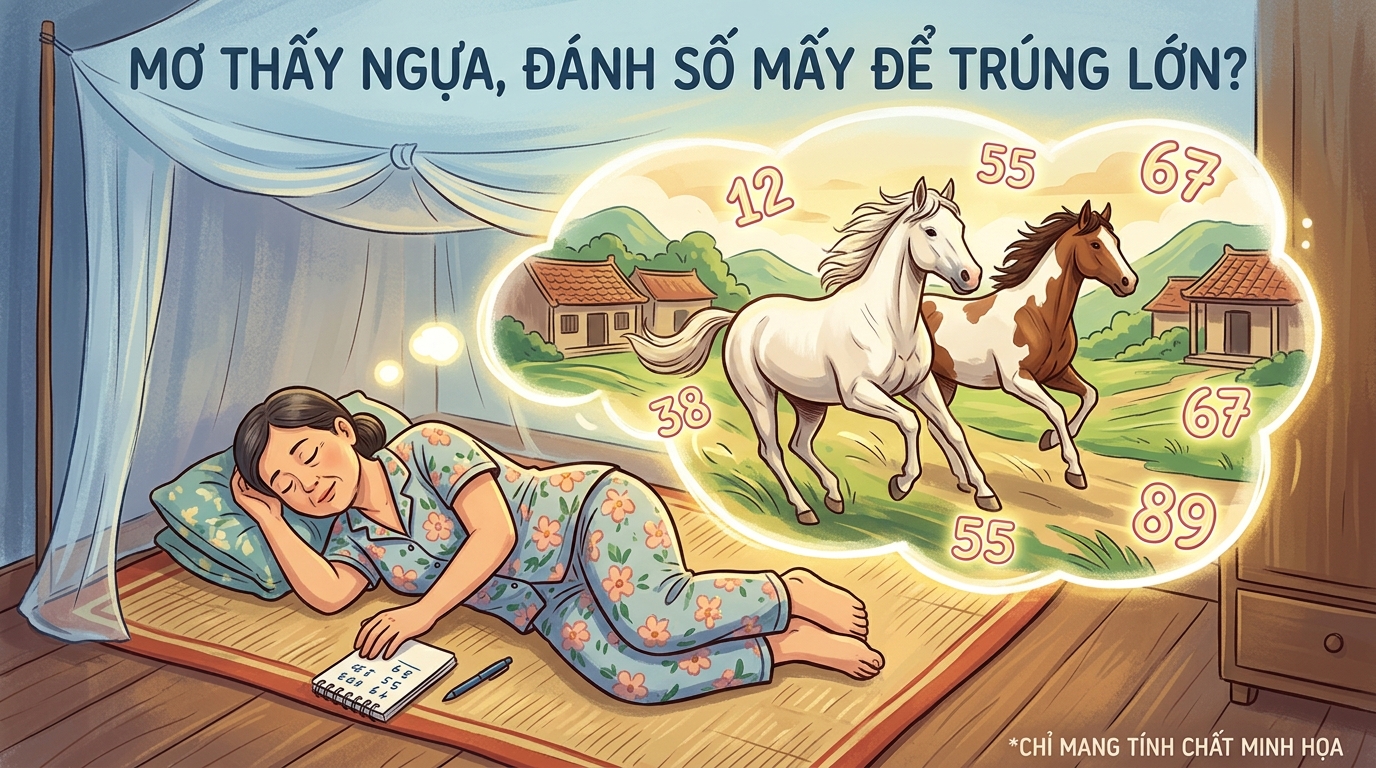 Nằm mơ thấy ngựa đánh số mấy trúng lớn