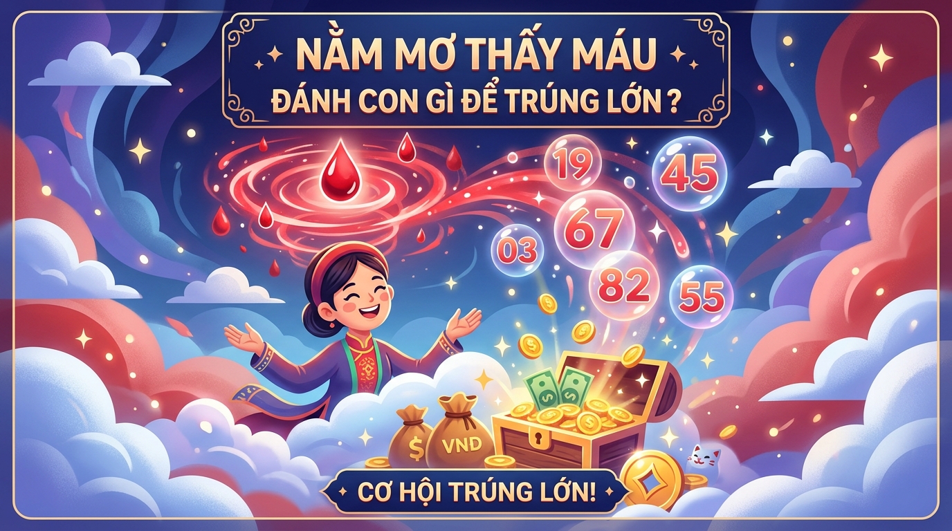 Nằm mơ thấy máu đánh con gì, số mấy trúng lớn