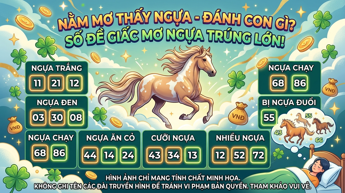 Nằm mơ thấy ngựa đánh con gì, số mấy trúng lớn