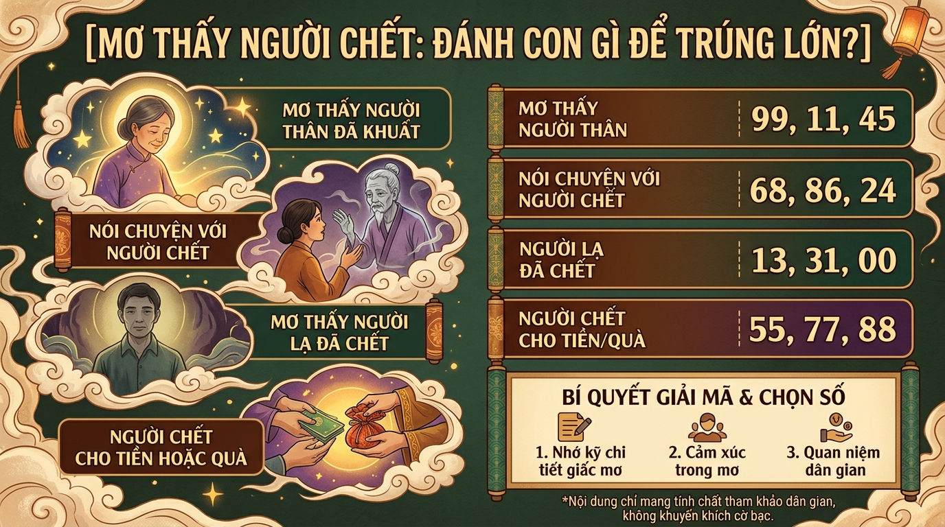 Nằm mơ thấy người chết đánh con gì, số mấy trúng lớn