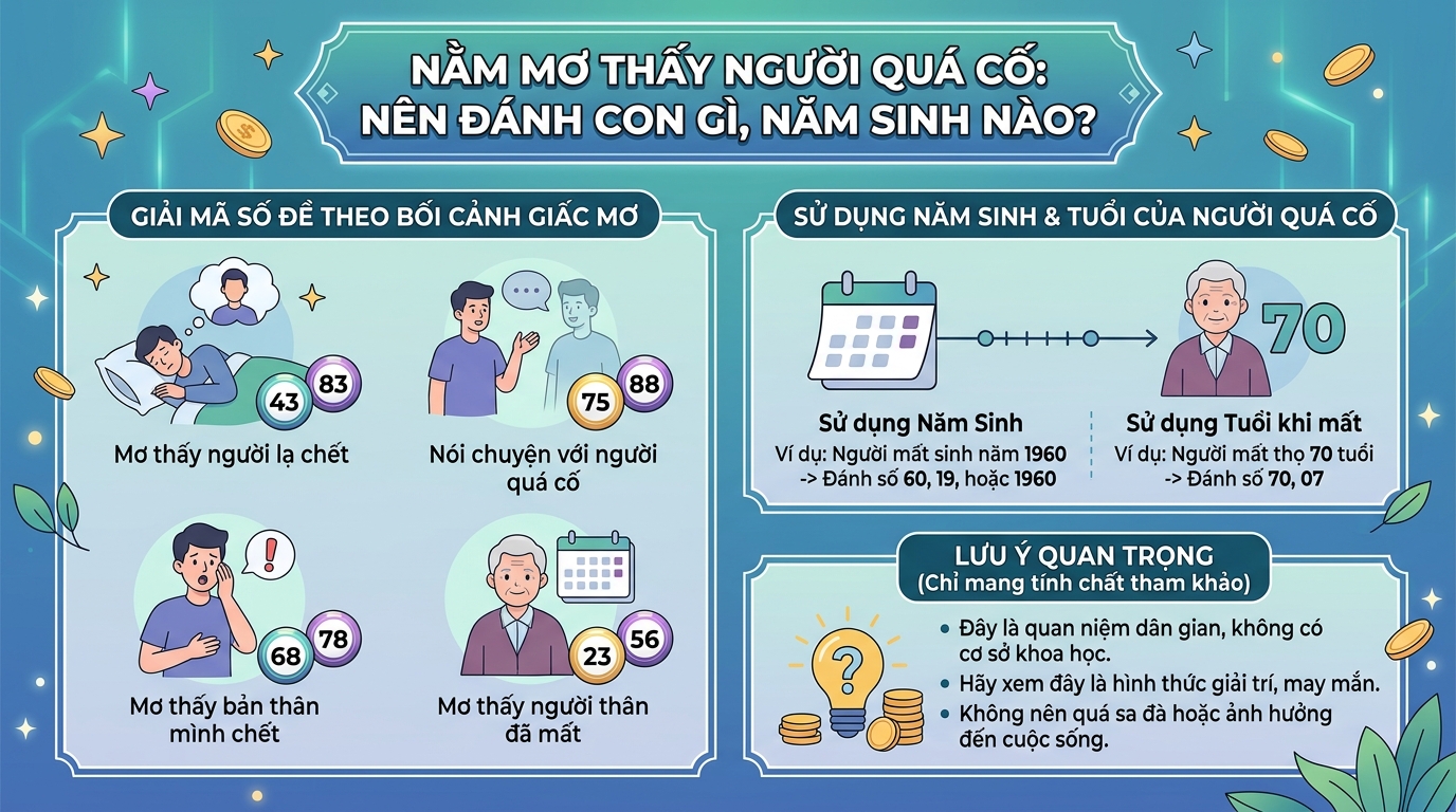 Mơ thấy người chết đánh tuổi hay năm sinh, ghi đề số mấy