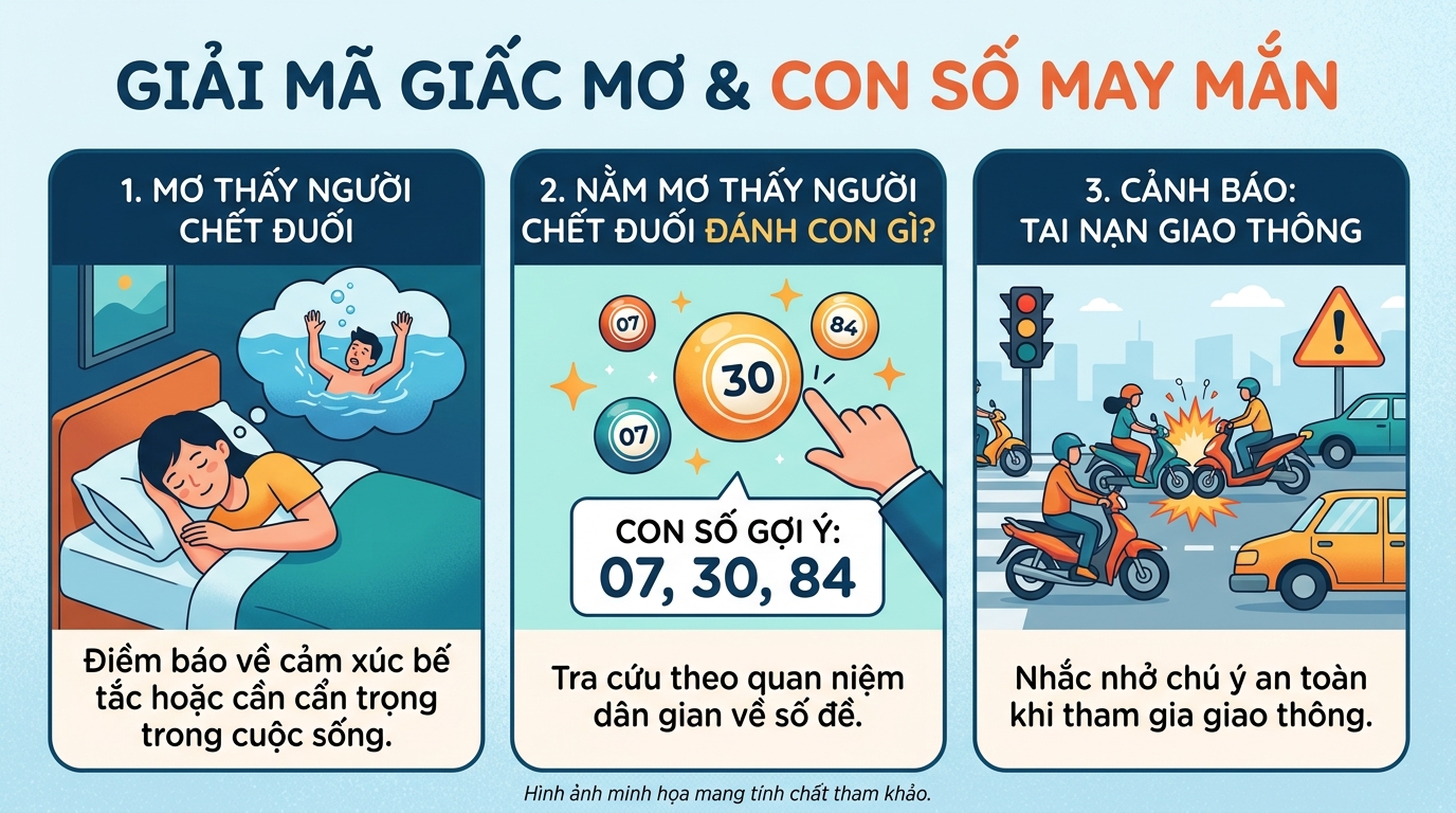 Mơ thấy người chết đuối đánh con gì, tai nạn giao thông