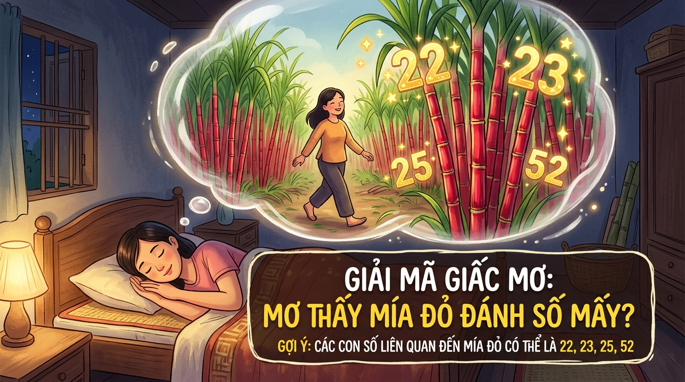 Mơ thấy nhiều mía đánh con gì, mơ thấy cây mía đỏ đánh con gì