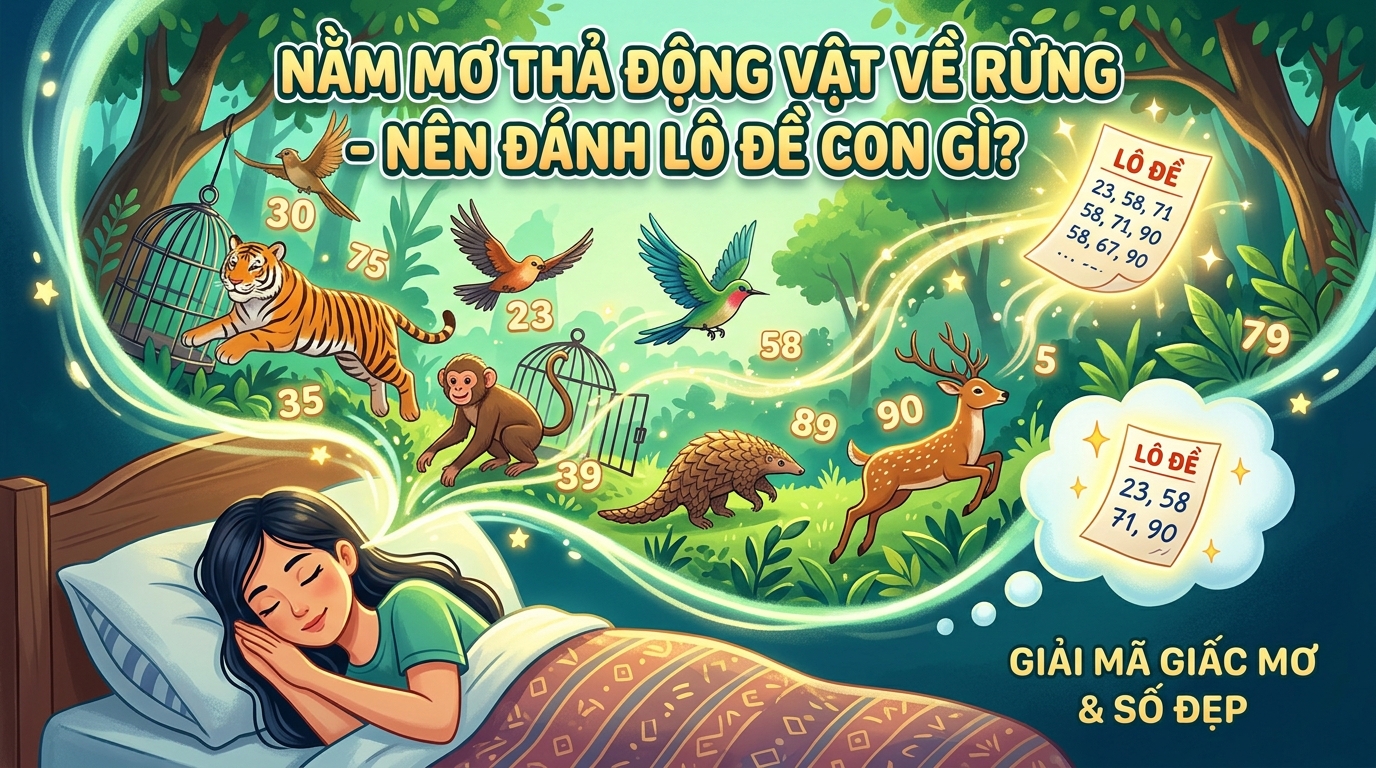 Nằm mơ thấy phóng sinh đánh con gì, mơ phóng sinh đánh đề số mấy