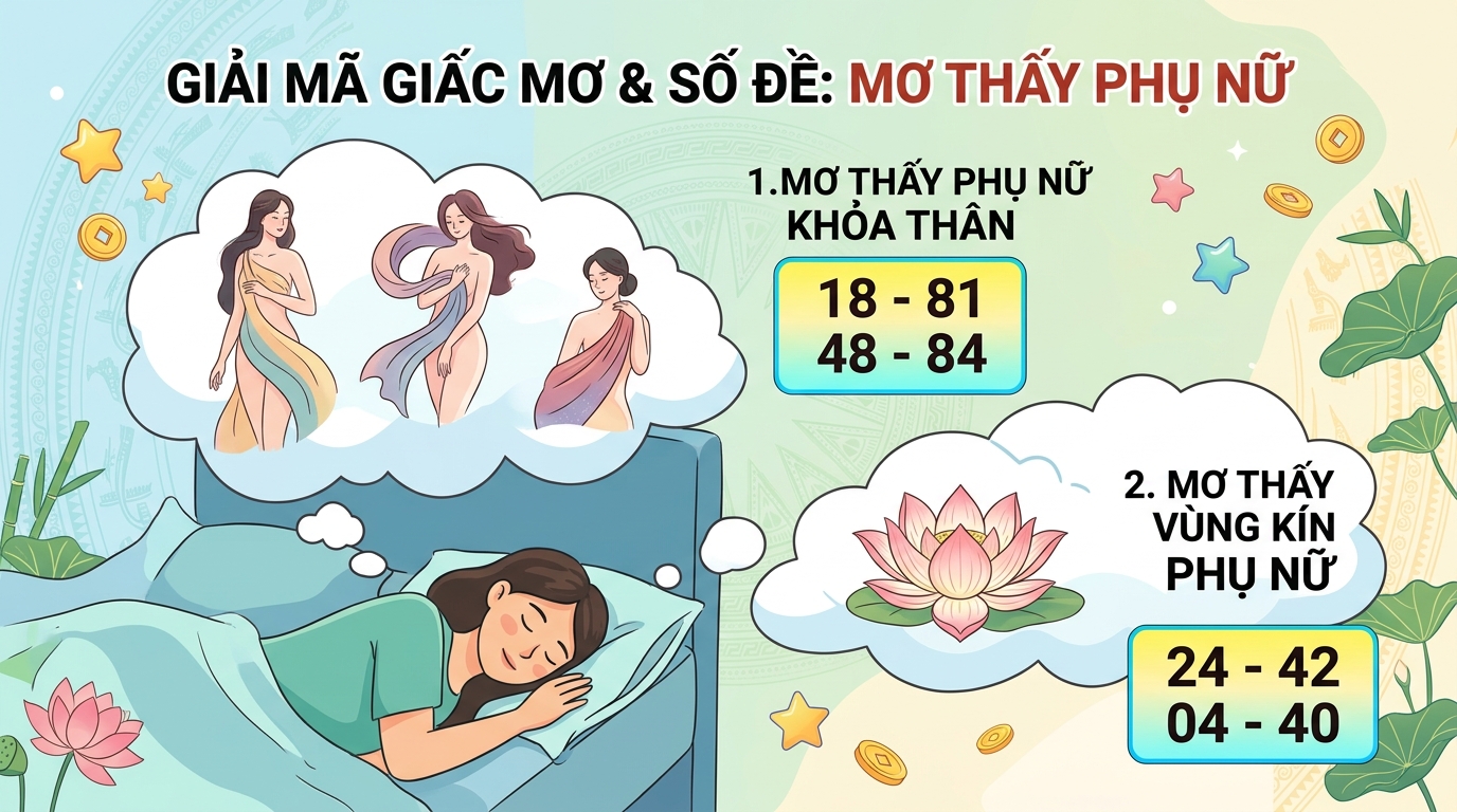 Nằm mơ thấy phụ nữ khoả thân đánh con gì, mơ thấy bướm phụ nữ đánh số mấy