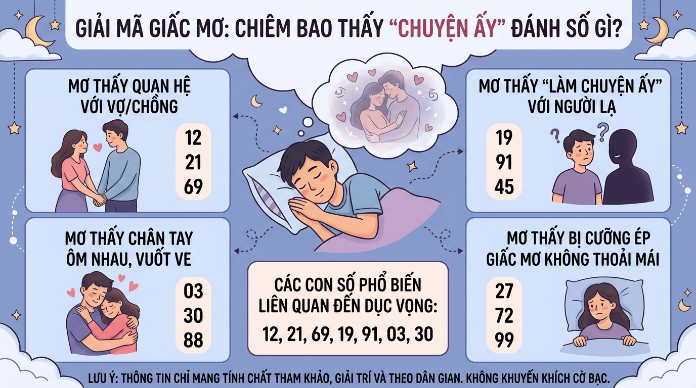 Nằm mơ thấy quan hệ đánh con gì, nằm mơ quan hệ là số mấy