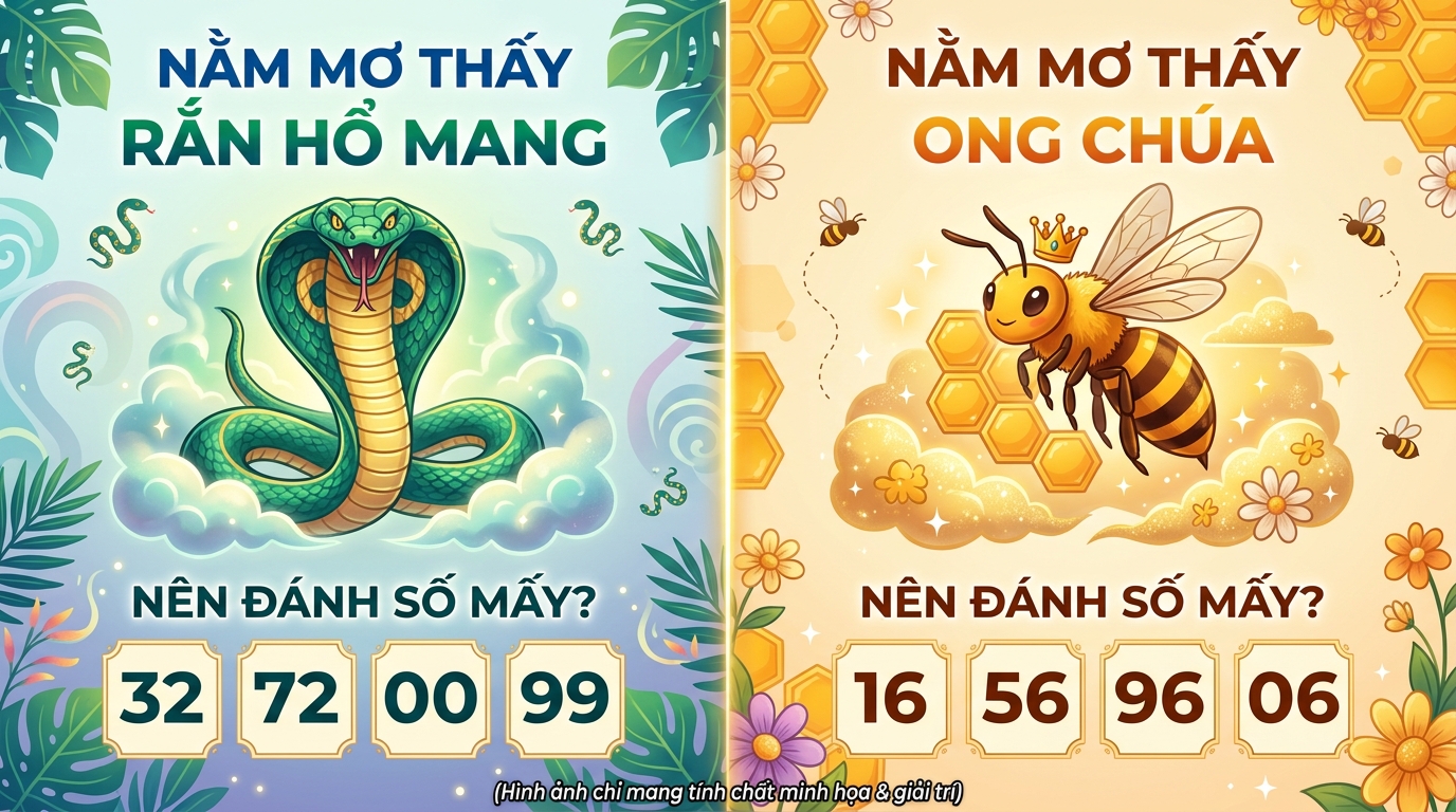 Nằm mơ thấy rắn hổ mang chúa đánh con gì, ong chúa chốt số mấy
