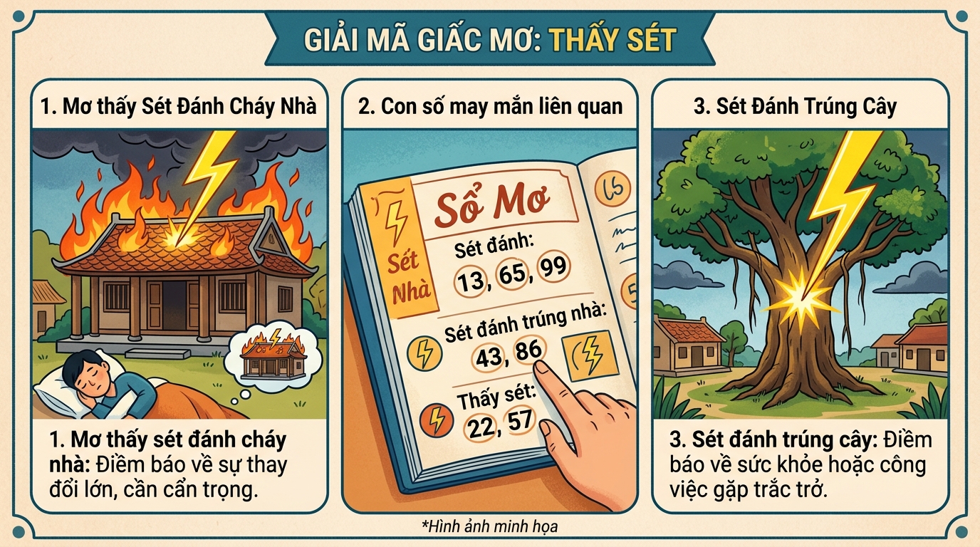 Nằm mơ thấy sấm sét đánh con gì, nằm mơ thấy sét là số mấy