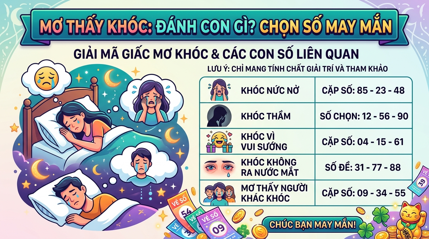 Nằm mơ thấy khóc đánh con gì, nằm mơ khóc số mấy