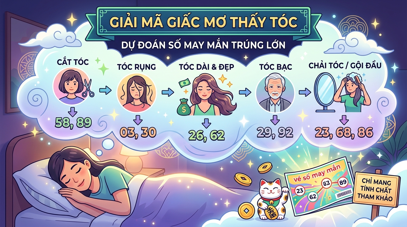 Nằm mơ thấy tóc đánh số mấy trúng lớn