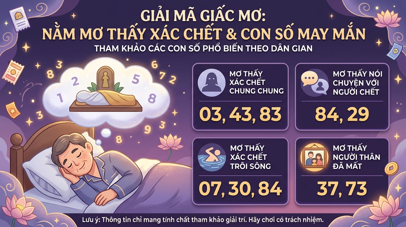 Nằm mơ thấy xác chết đánh con gì, nằm mơ thấy xác chết số mấy