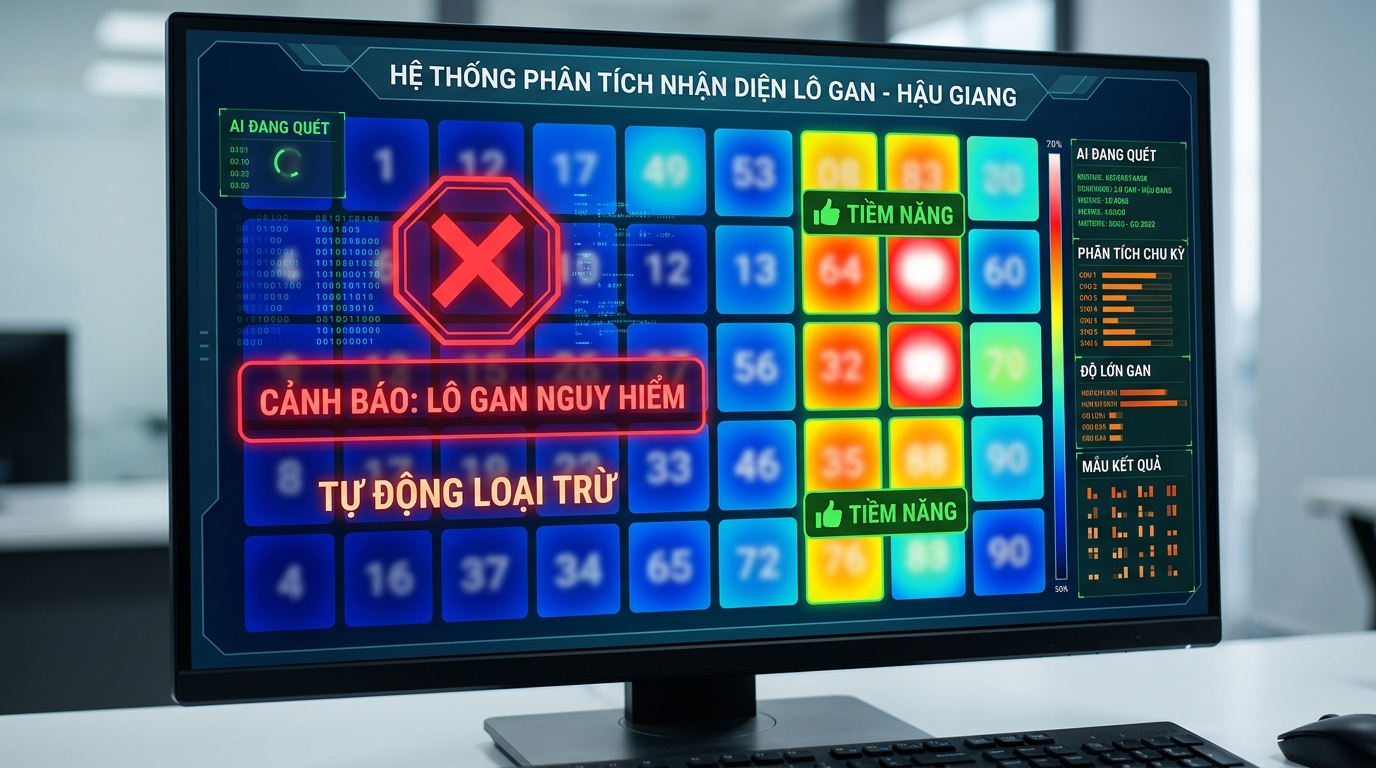 Biểu đồ thống kê lô gan đài Hậu Giang XSHG Thứ 7